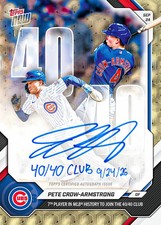 2026 Topps Now Pete Crow-Armstrong 40/40 Club 1/1 Gold Auto CHANCE Cubs Presale picture