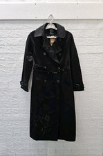 New Disturbia Women's Poe Embroidered Trench Coat Sz 2 picture