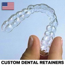 Custom Dental Retainers Upper AND Lower Set- Aligner Type Made by USA Dental Lab picture