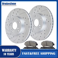 282mm Front Brake Rotors and Pads Kit for Honda Accord Civic Element Brakes picture