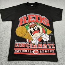 1993 Cincinnati Reds Taz T-Shirt Looney Tunes 90s Classic Style HN8855 picture