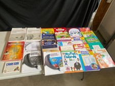 home school books lot marine biology creation writing words maps math logic + picture