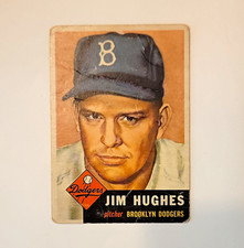 Topps 1953 TOPPS #216 Jim Hughes RC Rookie Base Set - Brooklyn Dodgers picture