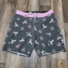 Billabong Lab Iggy Pop Boardshorts Men's 30 Limited Threadshop Edition Punk 2017 picture
