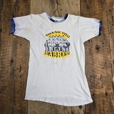 Vintage 1975 76 Buffalo Sabres Stanley Cup NHL Hockey Graphic T-Shirt  picture