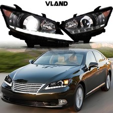 2PCS HID Projector Headlights For 2010-2012 Lexus ES 350 Clear Lens Head Lamps picture