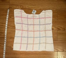 woman’s vintage naomi bee pastel plaid knit vest picture