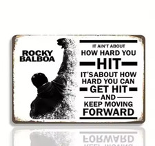 Retro TIN SIGN ORIGINAL ROCKY BALBOA ROCKY BOXING MOVIE METAL PHILADELPHIA picture
