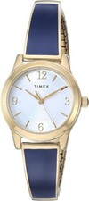 Timex Women's TW2R98500 Stretch Bangle 25mm Analog Display Gold Watch 