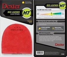 Dexter Bowling Shoes Replacement Heel #7 Red Leather Trim To Fit picture