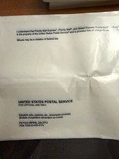 20-PACK USPS customs slip, etc. Peel off cover for documents picture