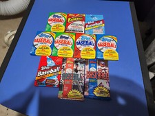 TOPPS BASEBALL PACKS 1986 to 1994 (10 PACKS FROM 9 DIFFERENT YEARS/200+ CARDS) picture