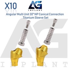 x10 Angular Multi Unit Prosthetic 30° Conical Connection NP Titanium Set picture