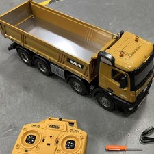 Hot Sale HUINA 1536 1/14 RC Dump Truck 12CH Tipper Light Sound Effects Yellow picture