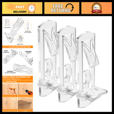 40Pcs Clear Plastic Shelf Support Pegs, 5mm Self-Locking Pins for Cabinets & She picture