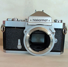 Nikon Nikkormat Vintage SLR Film Camera Body w/ Body Cap Silver picture