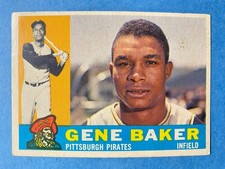 1960 Topps High #539 Gene Baker Pittsburgh Pirates Baseball Card picture