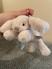 Jellycat Smudge Bunny Bag Charm NWT Authentic sweet soft and ready for travel picture