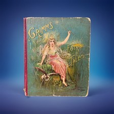 Antique 1890 Grimm's Household Fairy Tales McLoughlin Bros Boldry R. Andre Rare picture