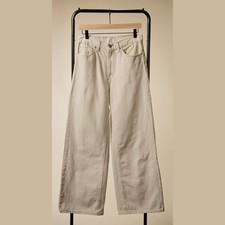 BDG Urban Outfitters High & Wide Women’s Jeans Size 28 Ivory Wide Leg picture