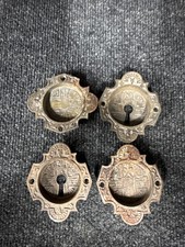 Antique 1880s Eastlake Pocket Door Handle Ornate Design picture