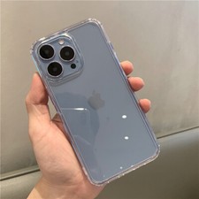 For iPhone 15 14 13 12 11 Pro Max Mini Soft Silicone Clear Cover Shockproof Case picture