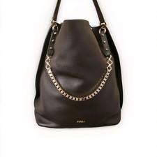 Furla Minerva Large Tote Bag NWT Genuine Pebbled Leather Made in Italy Authentic picture