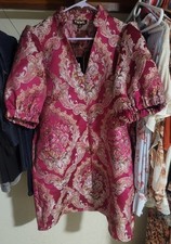 NWT Boutique THML Pink floral Puff Sleeve Dress Medium New With Tags picture