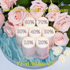 10-20-30-40-50-60-70%Glycolic Acid Cream0.4ozX7/2.8ozFor Acne/Scar/Clogged Pores picture