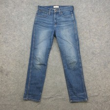 Madewell Jeans Women's Size 29 Blue Slim Straight Stretch Denim High Rise picture