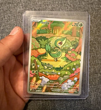 Pokemon TCG Snivy 087/086 Sv: Black Bolt IR Full Art Holo English picture
