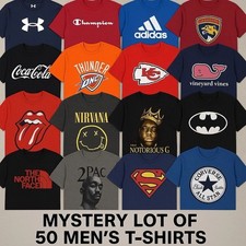 Mystery Bundle Lot of 50 Brand New Tees Tshirts Pop, Music, Culture, SpencerGift picture