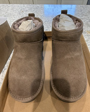Project Cloud HIPPY-CL Brown Suede Lined Memory Foam Slip-On Ankle Bootie 5.5 picture