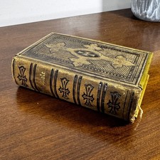 Antique 1869 Oxford Holy Bible Thomas Nelson Pearl 32mo Inscribed Provenance picture