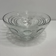 Vintage 5-piece Hazel-Atlas set of “bubble” pattern nesting mixing/serving bowls picture