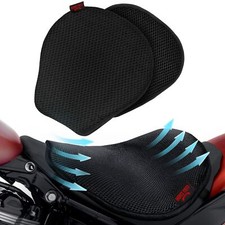 Badass Motorcycle Seat Pad Cushion 3D Mesh Air Cooling Insert Fit Cruiser Harley picture