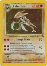 Pokémon TCG - Kabutops - 9/62 - Holo Unlimited - Fossil Unlimited [Light Play] picture