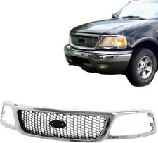 Front Grill Grille Compatible With 1999-2003 F-150 & 1999 F-250 FO1200404 Chrome picture