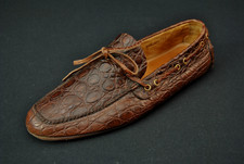 The Original Car Shoe Alligator Loafers EUR 12 USA 13 Brown 12926K picture
