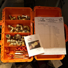 SharkBite Brass Push-to-Connect Contractor Assortment Kit 24pc 1/2in-3/4in picture
