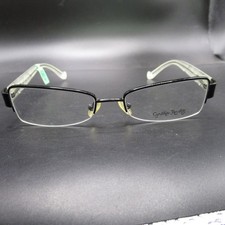 Cynthia Rowley CR0227 Black Semi-Rimless Eyeglass Frames 50-17-135 Women's picture