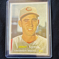 Topps 1957 Jerry Lynch #358 Cincinnati Redlegs Baseball Card Base Set picture