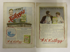 RARE Set of 1912 Kellogg  Advertisements-Lot A picture