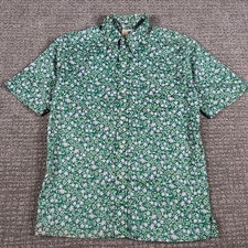Vintage Reyn Spooner Shirt Mens L 1978 Green Honolua Print 100% Cotton Button up picture