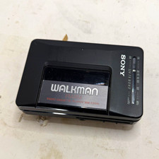 Sony Walkman WM-F2015 AM/FM Radio Cassette Player Black Headphone Jack-tested picture
