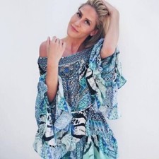 Camilla wildest Dreams A Line Drill Dress Size M AU12  US8 picture