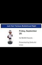 Josh Hart New York Knicks Yankees Bobblehead SGA 09/25/2026 ships 2 days picture