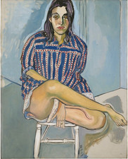 Alice Neel (Handmade) Signed Oil Painting on Canvas 16x24 in Expressionism .. picture