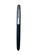 Parker Vintage Aeromatic 51 Fountain Pen Forrest Green 1950s Stainless Steel Cap picture