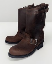 NIB Womens Frye Engineer 12” R Moto Harness Boots Brown Sz 5.5 M picture